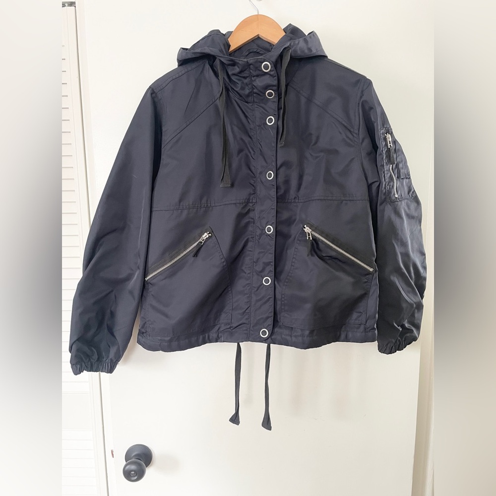 We The Free Black Hooded Anorak Jacket